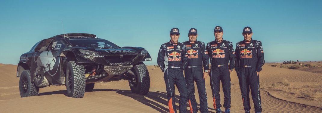 Photo d'une partie de la DreamTeam Peugeot Total #Dakar2016