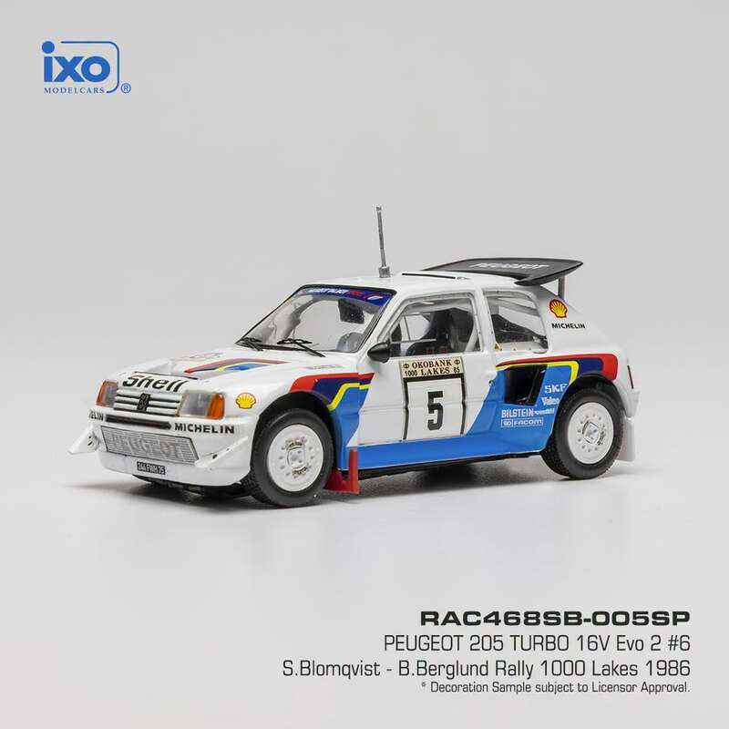 (Ixo RAC468SB-005SP Oa) 205 Turbo-16 #6 Bomqvist_Berglund 4° 1000 Lakes 1986.jpg