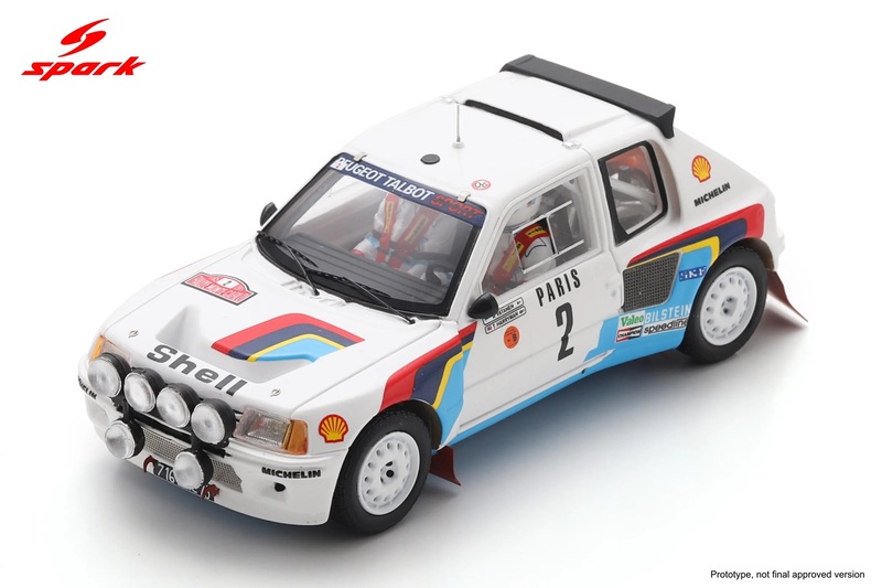 (Spark SP826 Oa') 205 Turbo-16 #2 Vatanen_Harryman 1° Monte-Carlo 1985 avec figurines.jpg